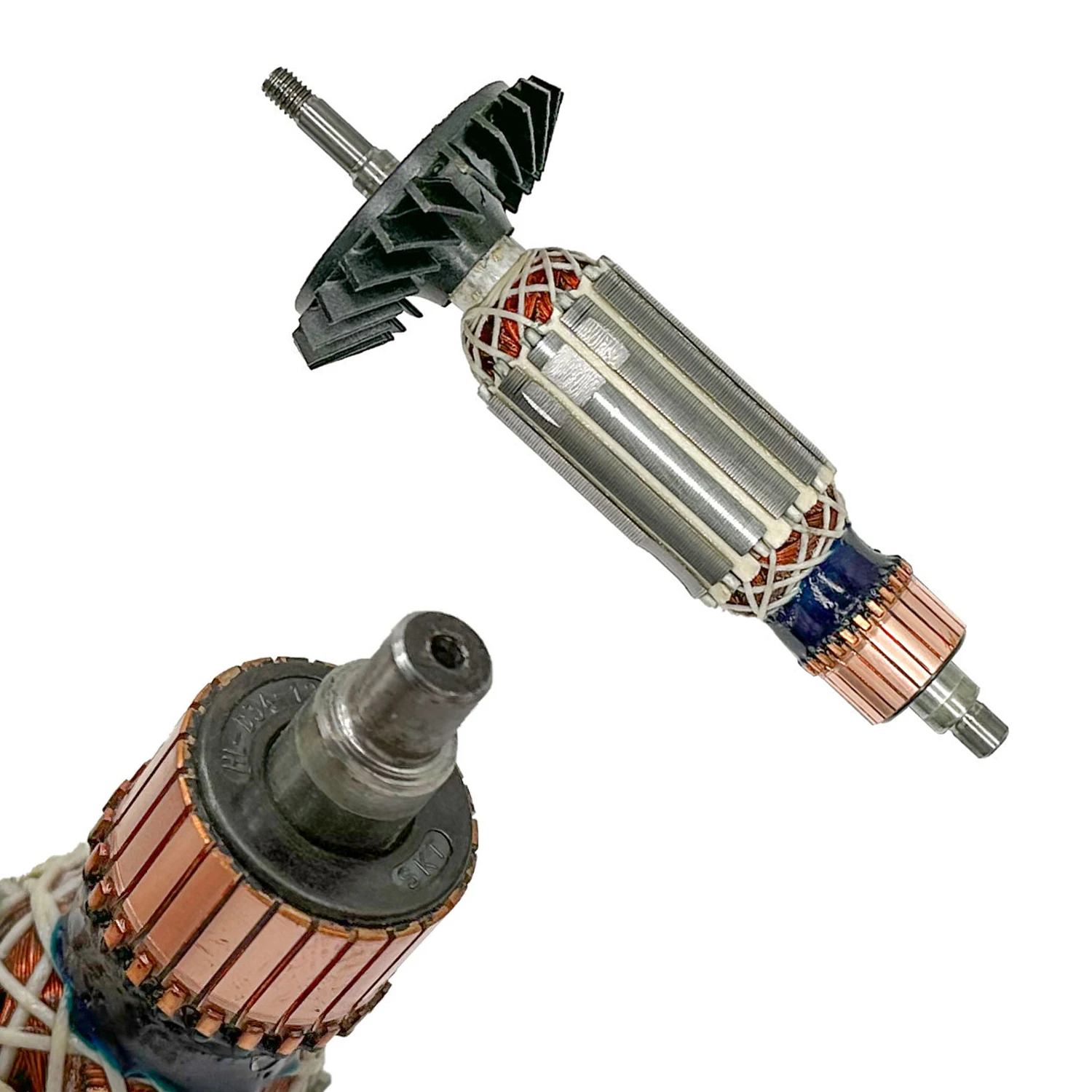 Rotor Assembly for GWS750-For 100 Angle Grinder Works with GWS750/For 100/125 Models 155mm Total Length Silver Black