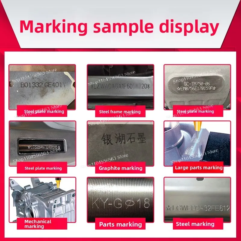 Pneumatic/Electric Metal Marking Machine - Portable Steel Pipe/Plate Engraver for Molds & Stainless Steel​