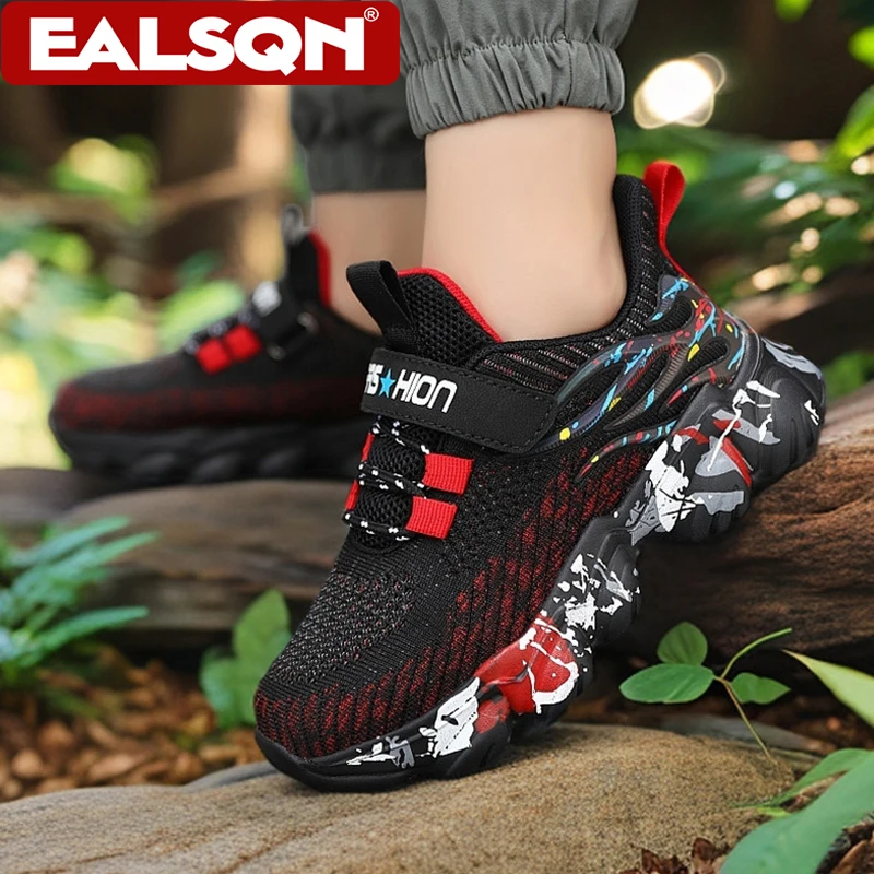 

Autumn Children's Shoes Boys Outdoors Running Shoes Non-slip Kids Mesh Tennis School Casual Fashion For Students Walking