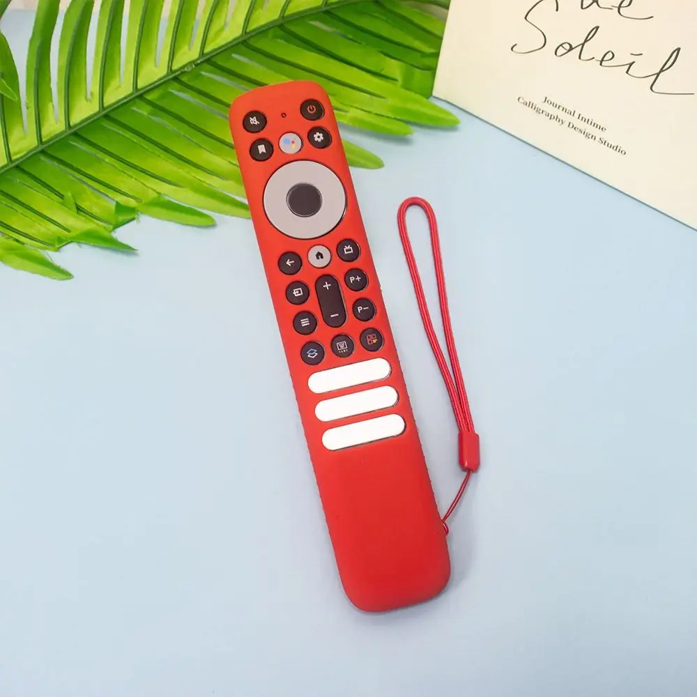 Soft Silicone Remote Control Case Fashion TV Stick Cover Plain Color Protective Case for TCL RC902V Stick Home Accessories
