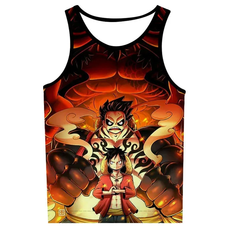 One Piece anime peripheral clothing Luffy Zoro Chopper vest clothes sleeveless T-shirt cute adult children\'s tops wholesale