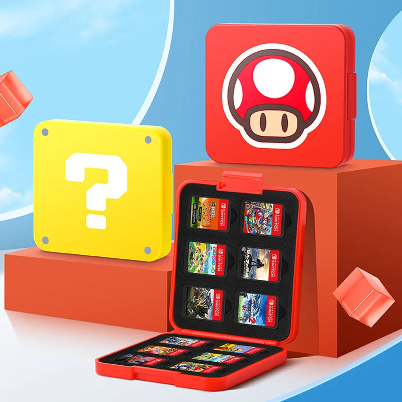 

Game Card Case Holder for Switch 2 OLED Lite Hard Shell with 12 Slots Protective Storage Box Portable Game Cartridge Organizer