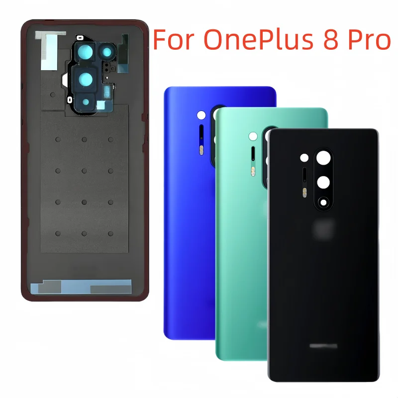 

Battery Cover For OnePlus 8 Pro IN2023 IN2020 IN2021 IN2025 Back Cover Rear Housing Replacement