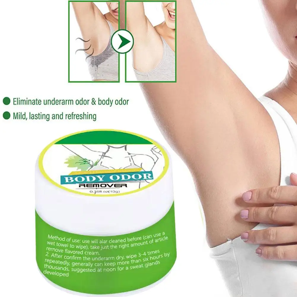 10g Körpergeruch Schweiß Deodor Creme für Frauen Anti trans piran tien Deodorant entfernt Achsel geruch reduzieren versch witzte dauerhafte Aroma Haut c p4d4