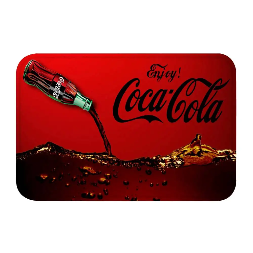 حار C-Cocas C-Colaes الكلمة حصيرة مدخل ممسحة حمام الحصير سجادة ضد الإنزلاق السجاد مدخل المنزل مخصص المطبخ القدم حصيرة