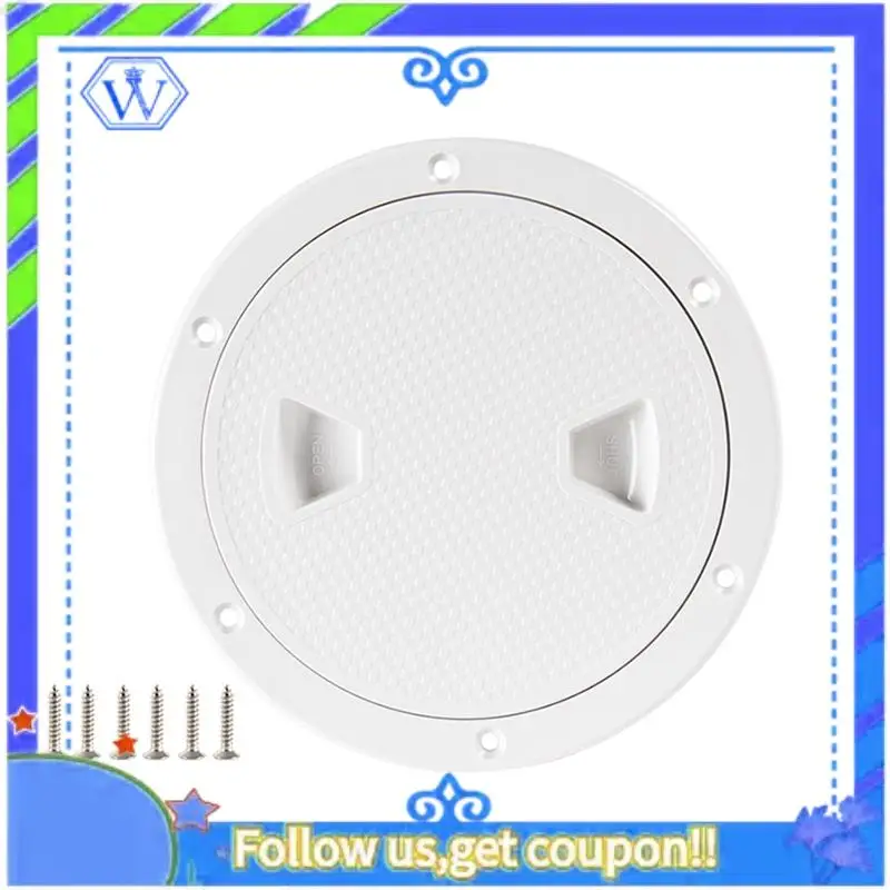 

M46K-6-дюймовая крышка люка доступа к морской лодке, поворотная винтовая палубная пластина, круглая смотровая люк из АБС-пластика для люка на лодке