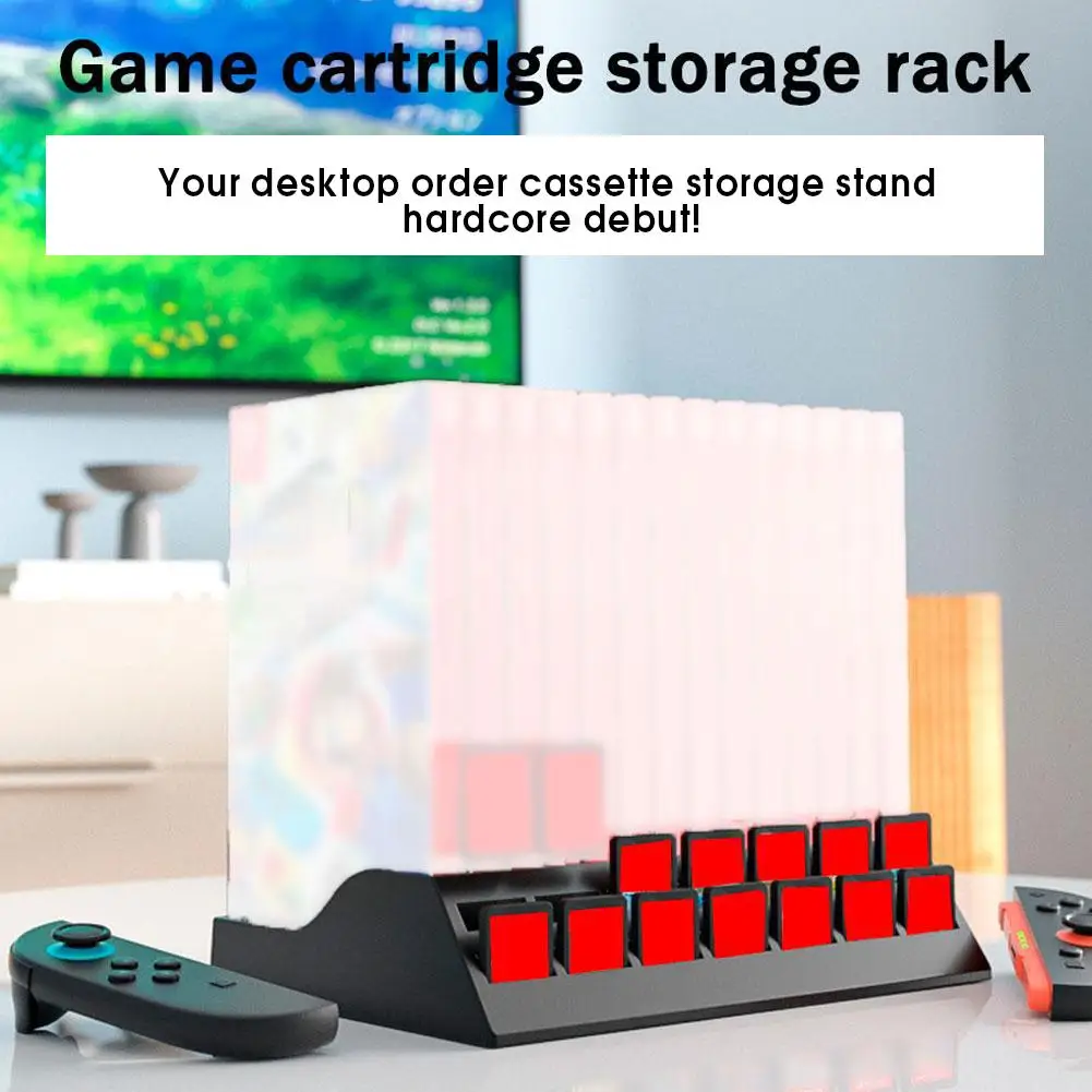 14-in-1 Game Cartridge Storage Rack For Switch2/Switch/OLED CD Disc Holder, Cartridge Organizer Stand Game Card Storage Rack