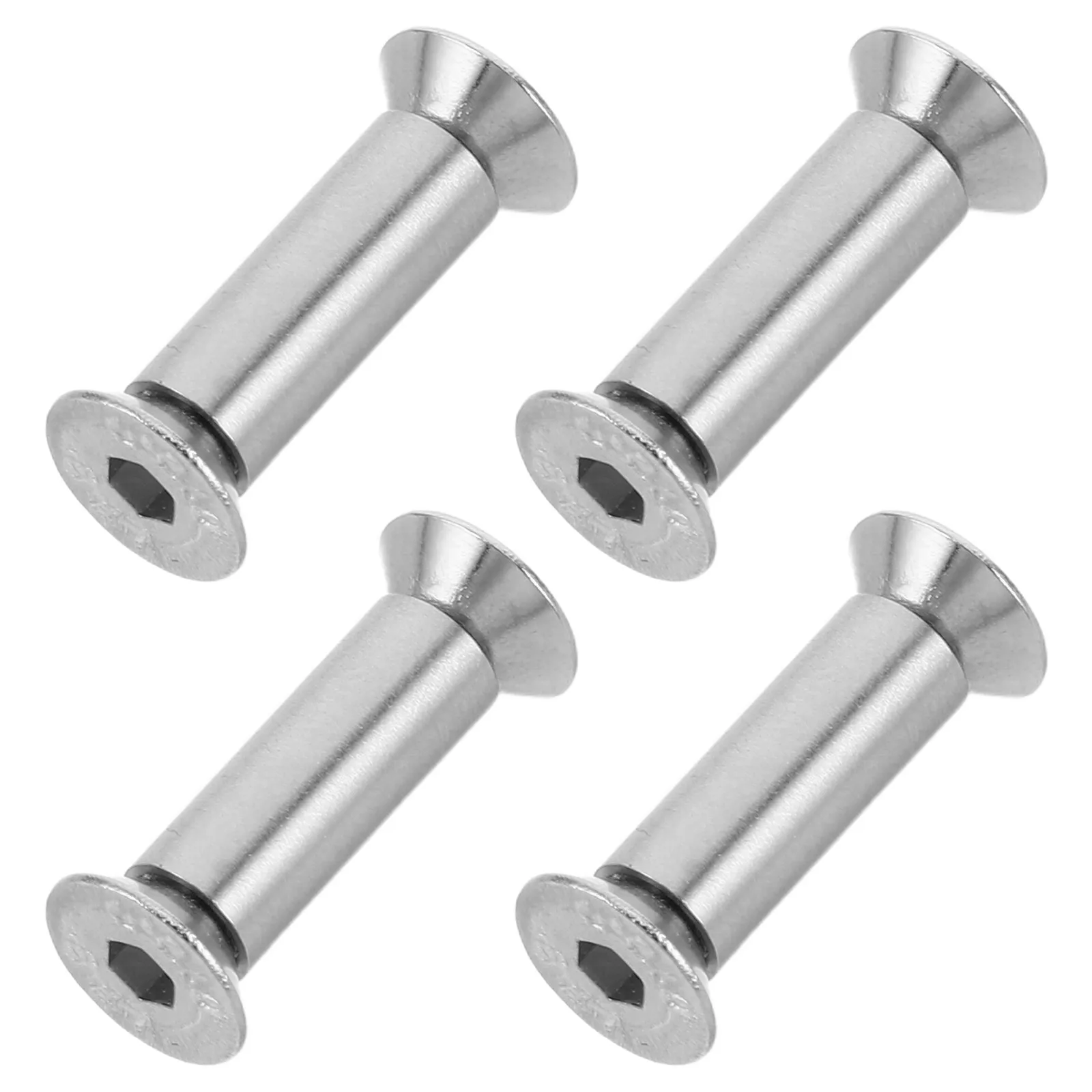 4Pcs Brass Handle Screw Rivets M4 for Kitchen Outdoor Knives Knife Making Supplies Replacement Rivet Pins Cutlery Hardware Flat