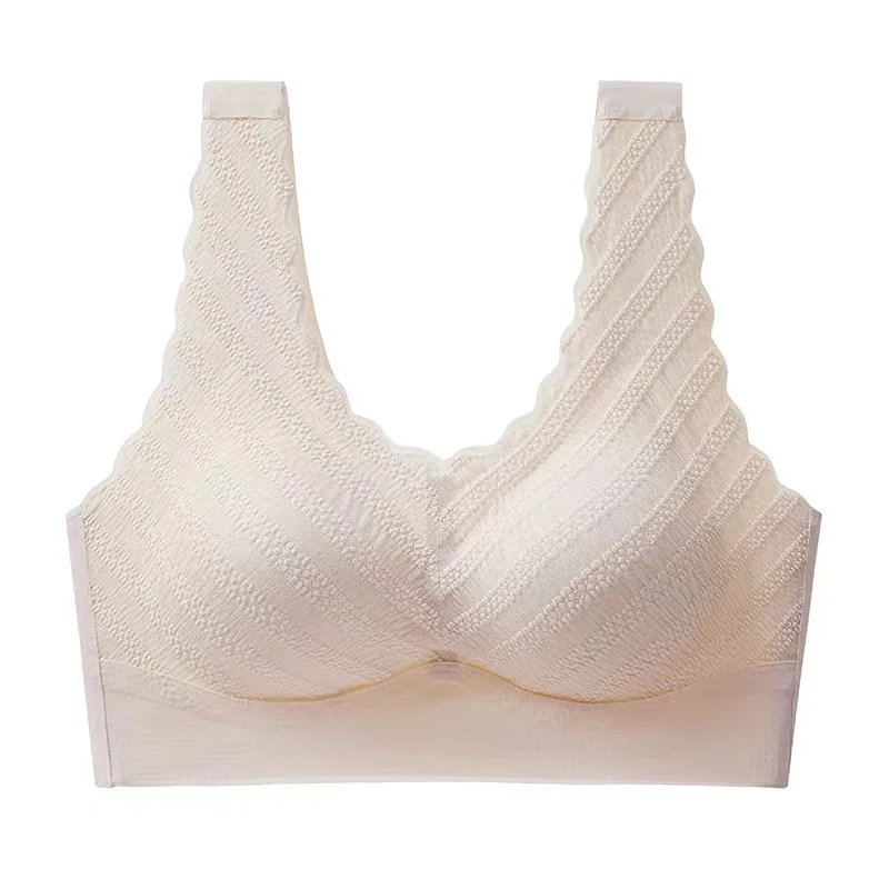 Sexy Lace Beautiful Back Underwear Women's Own Chest Pad Gathered On The Collection Side Milk No Steel Ring Bra