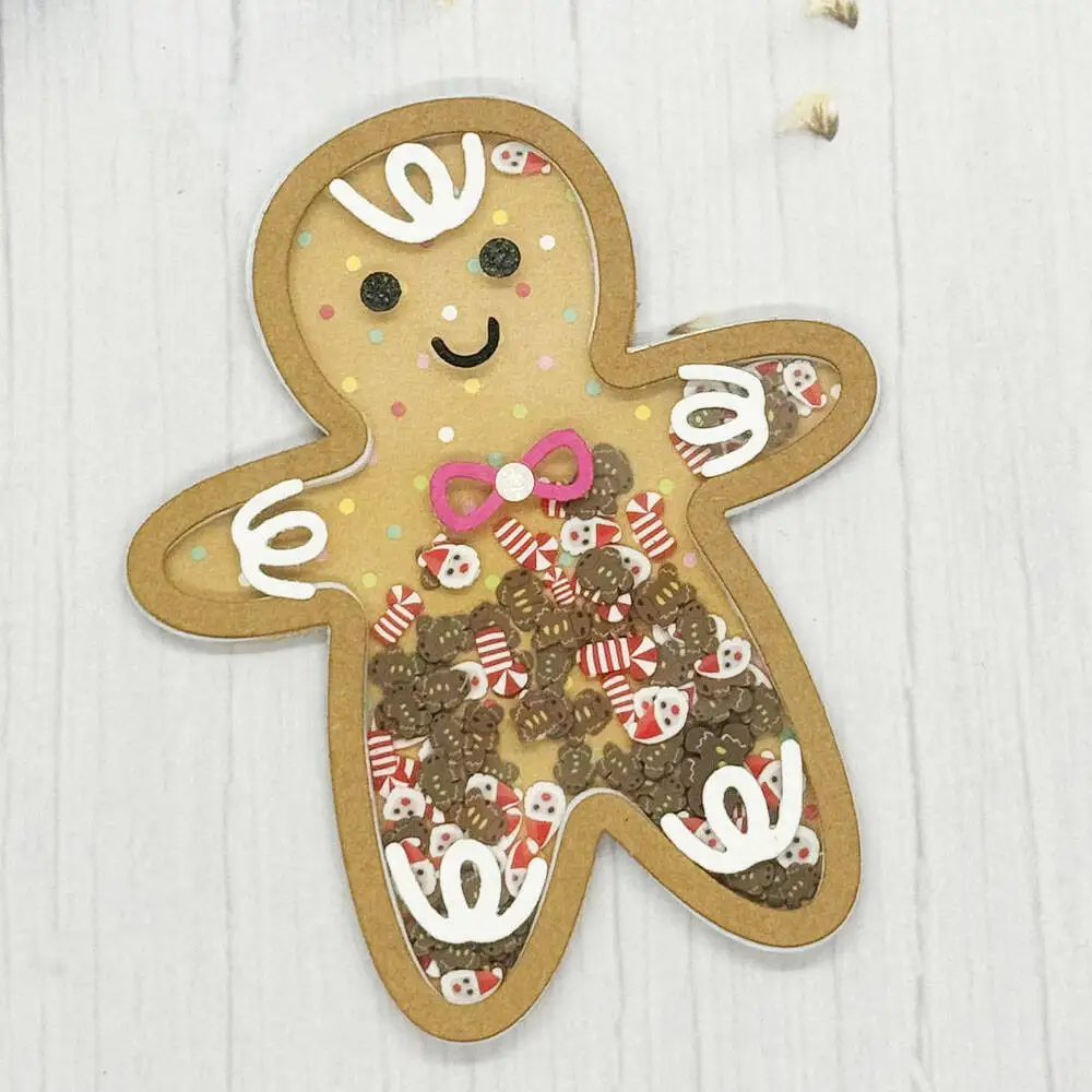 KLJUYP New Gingerbread Metal Cutting Dies Stencils for DIY Scrapbooking/album Decorative Embossing DIY Paper Cards