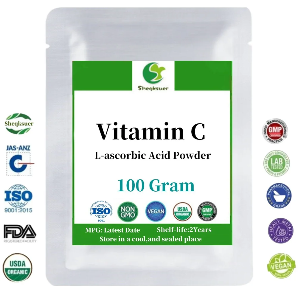 100% Vitamin C Powder Nourishing Anti-aging Pure L-ascorbic Acid Powder Whitening Fade Spots Skin Care Mask