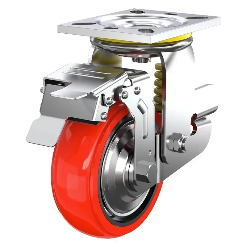 Wheel Heavy Silent Shock Absorber Polyurethane PU Shock Absorber Casters