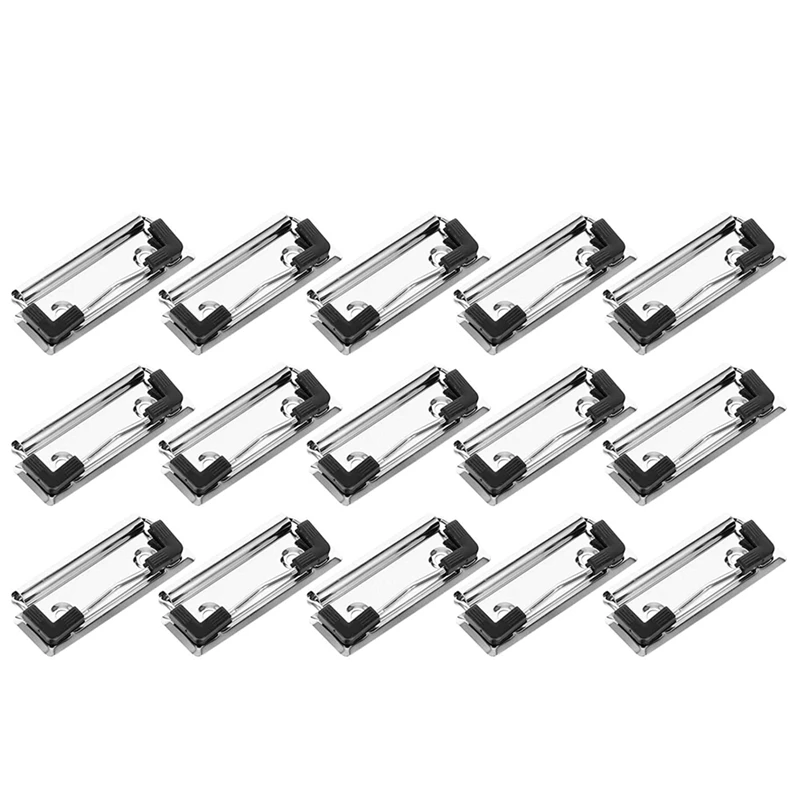 

PWS 50Pcs Clipboard Clip Can Be Installed Hard Board Clip Clipboard Clip Stationery Metal Clip Spring Clip School Folder