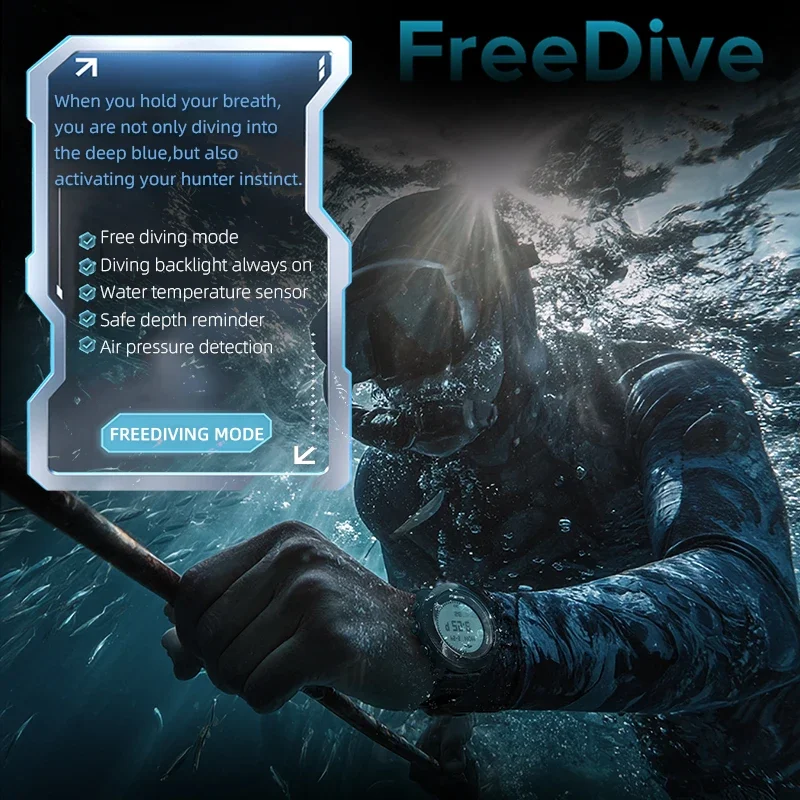 NORTH EDGE APACHE-D ساعة الغوص الرياضة في الهواء الطلق الرجال ساعة مقياس الارتفاع بارومتر البوصلة 10ATM مقاوم للماء الساعات للرجل #3