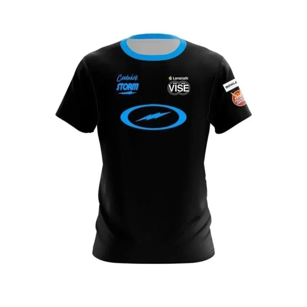 New Coolwick Bowling Jersey Printed Quick Drying Sports Casual Daily Men's Short Sleeved T-shirt Fashion Breathable Tee