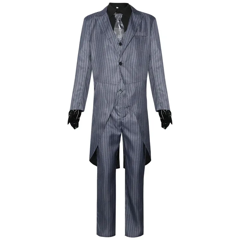 

2024 ТВ Демон Пингвин Косплей Униформа Костюм Cobblepot Куртки Жилет Брюки Перчатки Полный комплект Хэллоуин Костюм для мужчин 6; d'3,h'7.b;