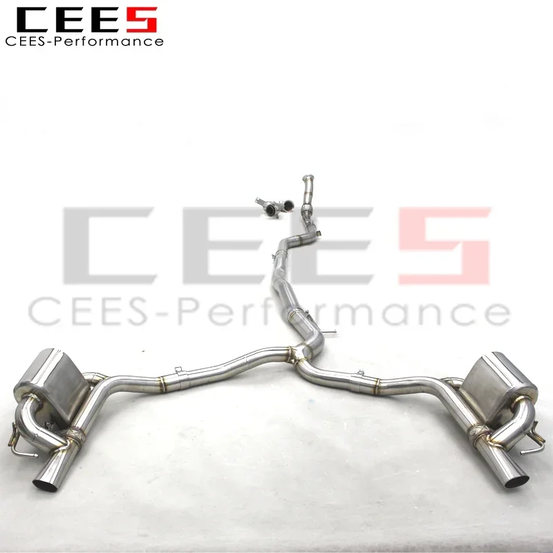 CEES Downpipes Exhaust Pipes for Mercedes-Benz GT43 AMG 3.0T 2019-2023 Stainless Steel Car Escape Full Catback Exhaust Muffler