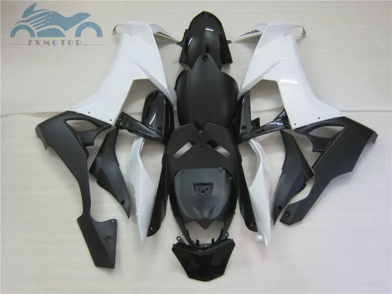 High grade Motorcycle ABS factory fairing sets for 2008 2009 2010 2011 ZX10R white black body Fairings ZX-10R 08 09 10 bodywork