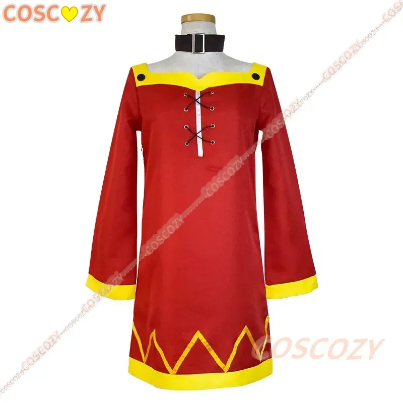 KonoSuba God's Blessing on this Wonderful World Konosuba Megumin Cloak Dress Uniform Outfit Wig Halloween Anime Cosplay Costumes