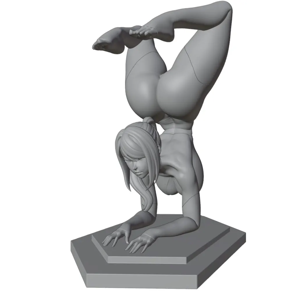 1/24--1/8 Movie Character Model Girl Resin Model Kits 3D Printed Gray Model Figurine DIY Doll Model Unassembled And Unpainted view 2