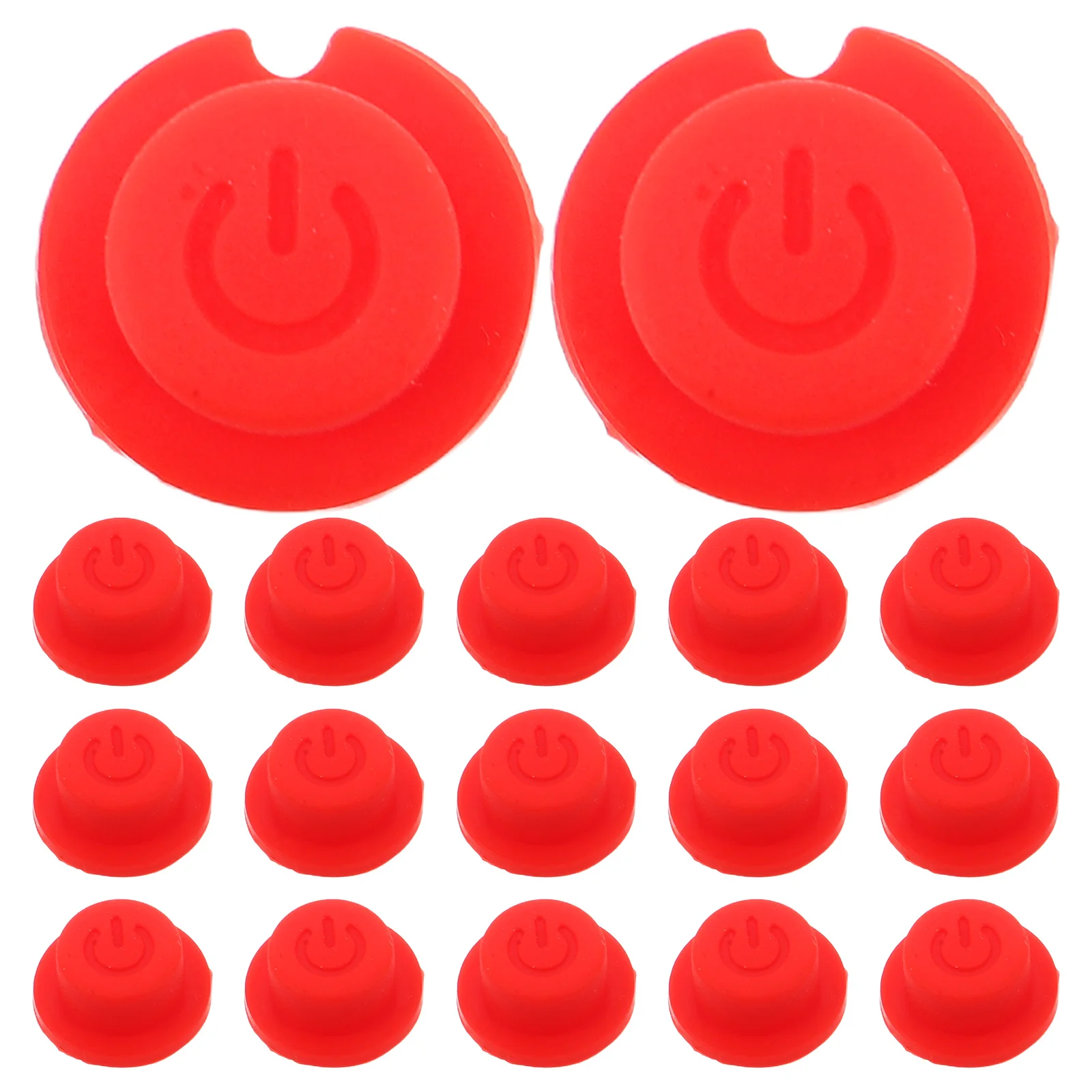 

50 Pcs Silicone Keycaps Switch Control Panel Button Cover for Electronics Detachable Round Car Fob Colored Press-fit Topper