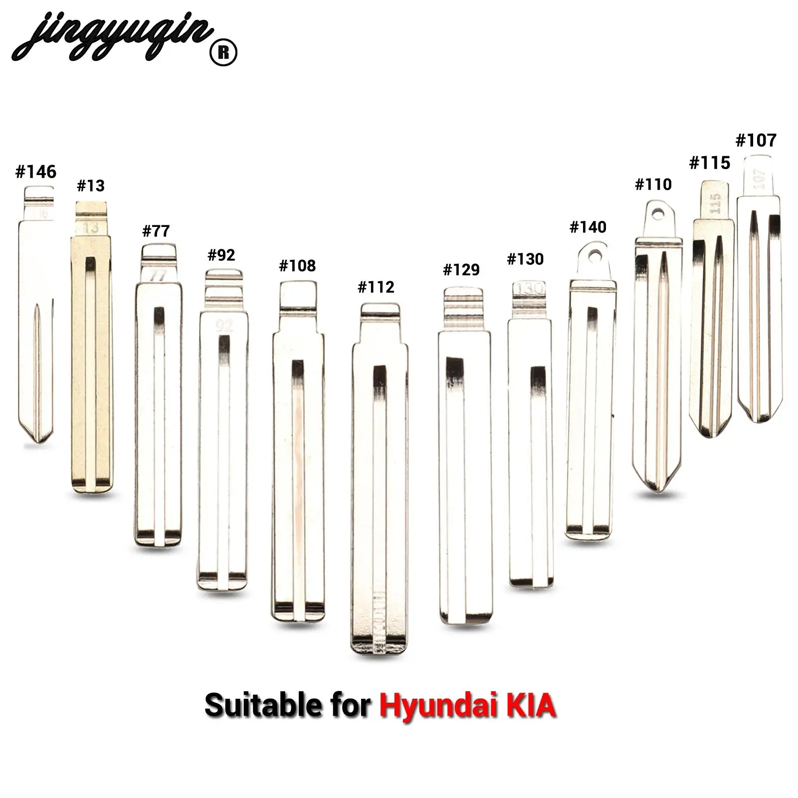 

jingyuqin Flip Key Kia K2 K3 K5 Spotage RIO For Hyundai Verna I30 IX35 HB20 Sonata Elantra Remote Car HY20/TOY40 Key Blade