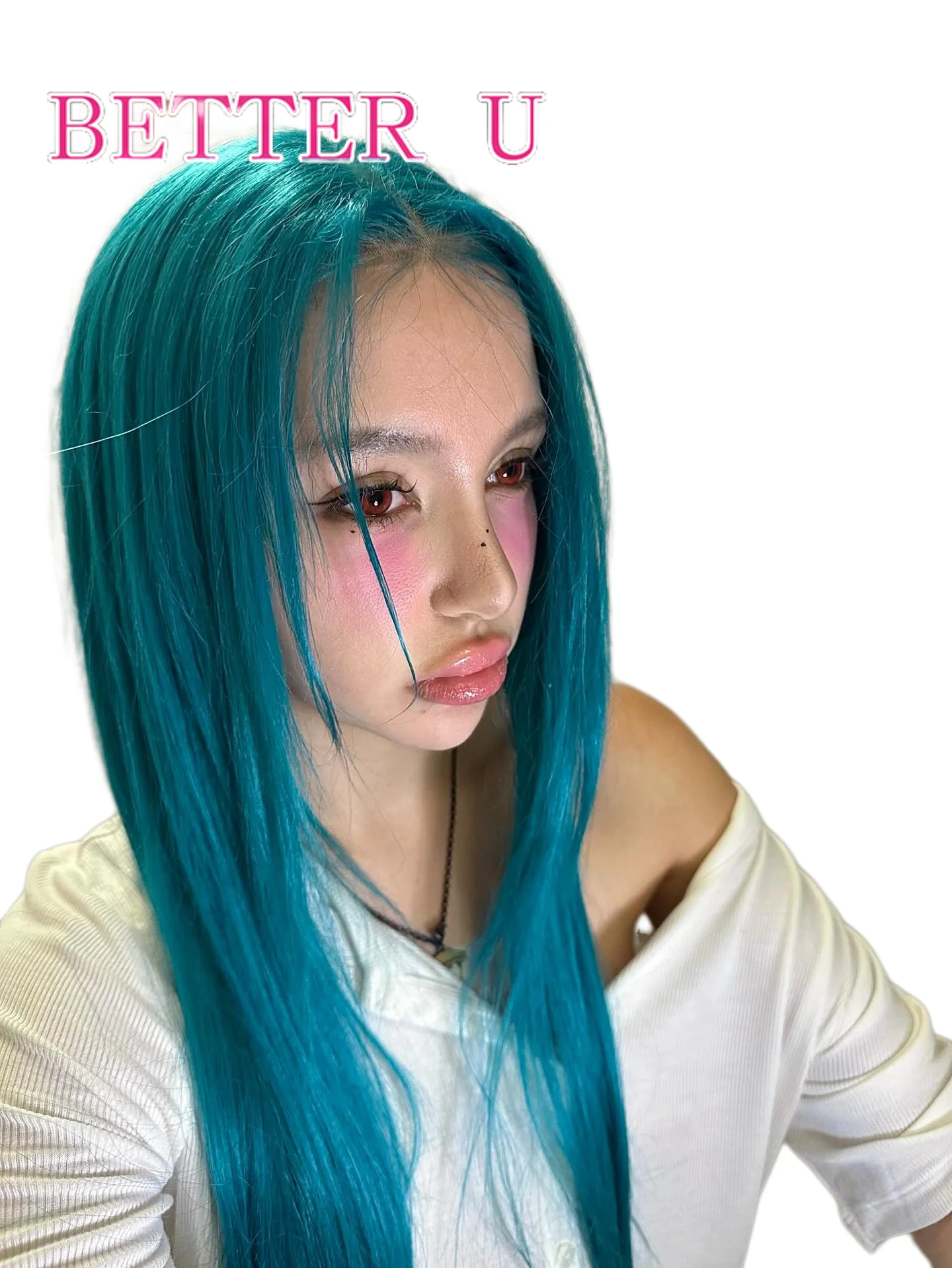 مستقيم البط البري الأزرق باروكة من شعر طبيعي ملون 613 13x4 13x6 الدانتيل الجبهة الباروكات شعر الإنسان قبل نتف الأخضر الدانتيل شعر مستعار أمامي للنساء #2