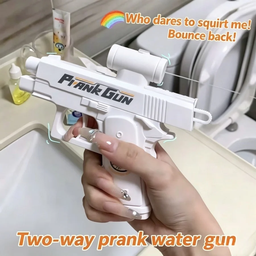 Prank Two-Way Water Gun Funny Reverse Spray Toy for Summer Pool Beach Party Games Perfect for Kids Adults