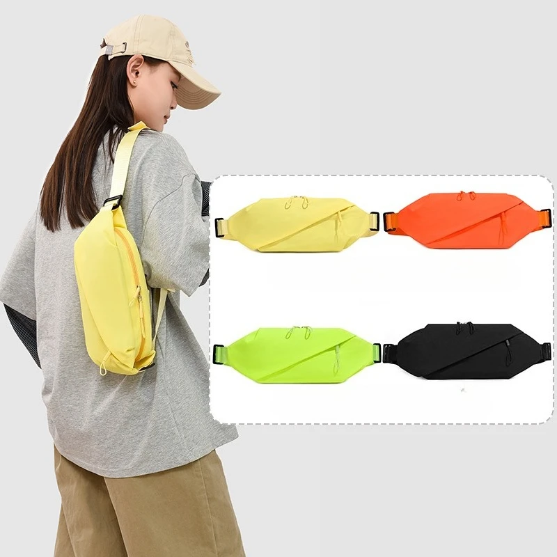 Men Minimalist Outdoor Sports Running Jogging Waist Bag Man Waterproof Fanny Pack Stylish Cross Body Belt Bag Waist Bag for Men
