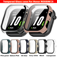 Tempered glass shell For Honor ROSSINI 2i smart watches strap Screen protector For Honor ROSSINI2i case cover accessories