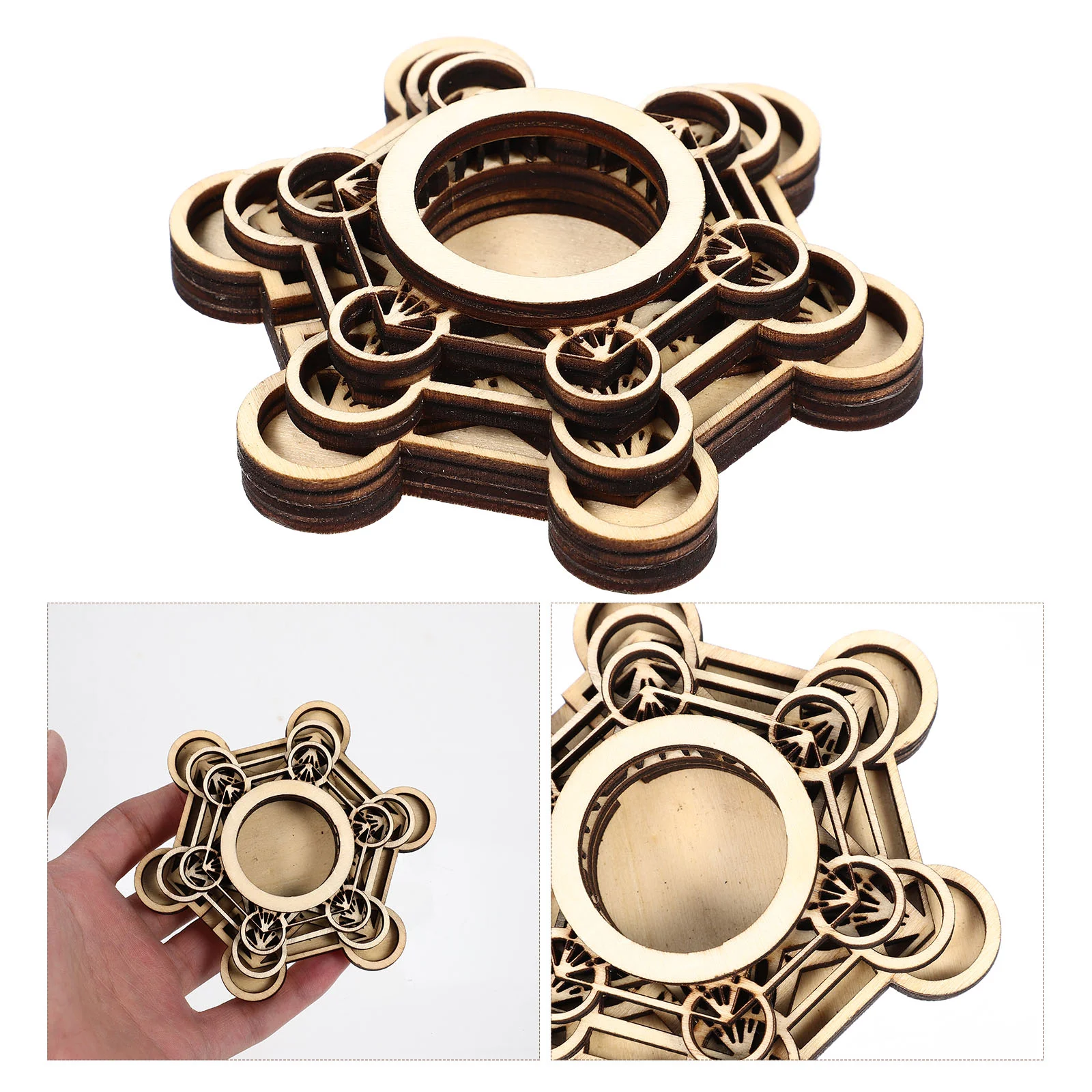 Base Adornment Crystal Ball Holder Monitor Stands Rack Spherical Wooden Crystal-ball Support