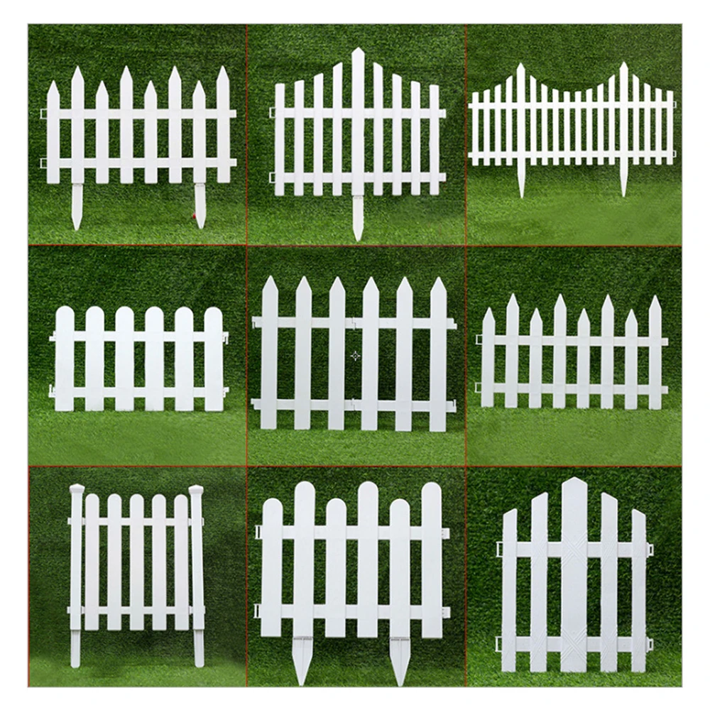 Garden Fence Border Plastic Fencing DIY Garden Fence Succulents Potted Bonsai Garden Yard Lawn Edging Flower Bed Decoration