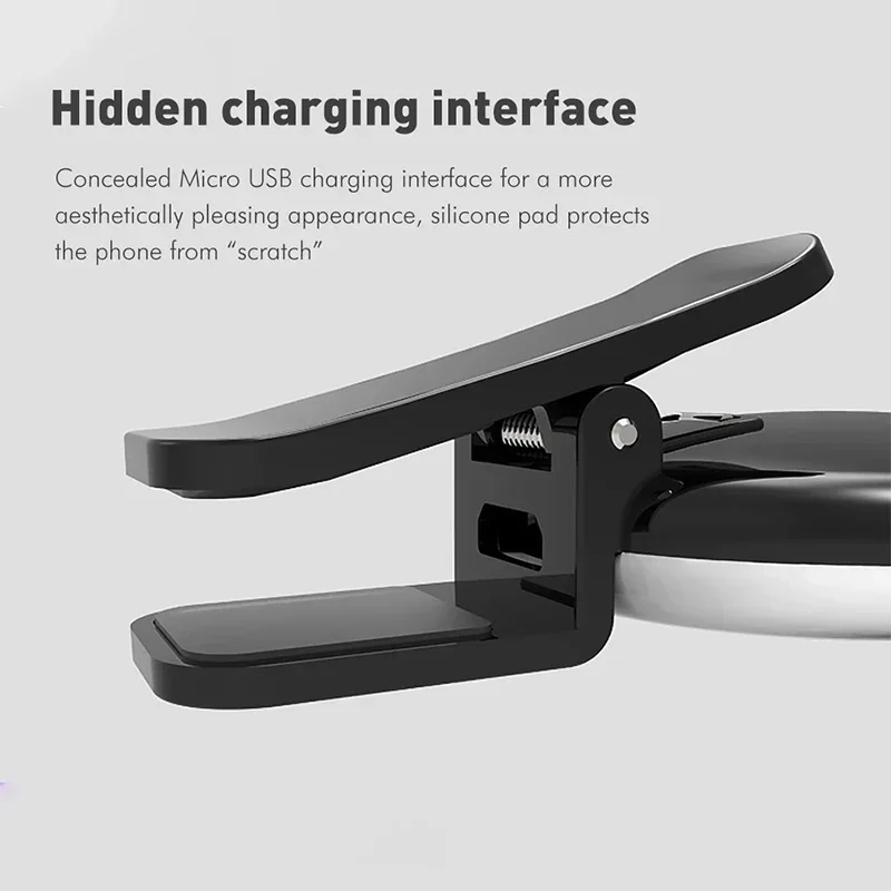 【Fast Ship】Portable Mini Selfie Ring Light 3 Lights Fill Light USB Rechargeable Clip Mobile Phone Fill Lamp For Phone Tablets