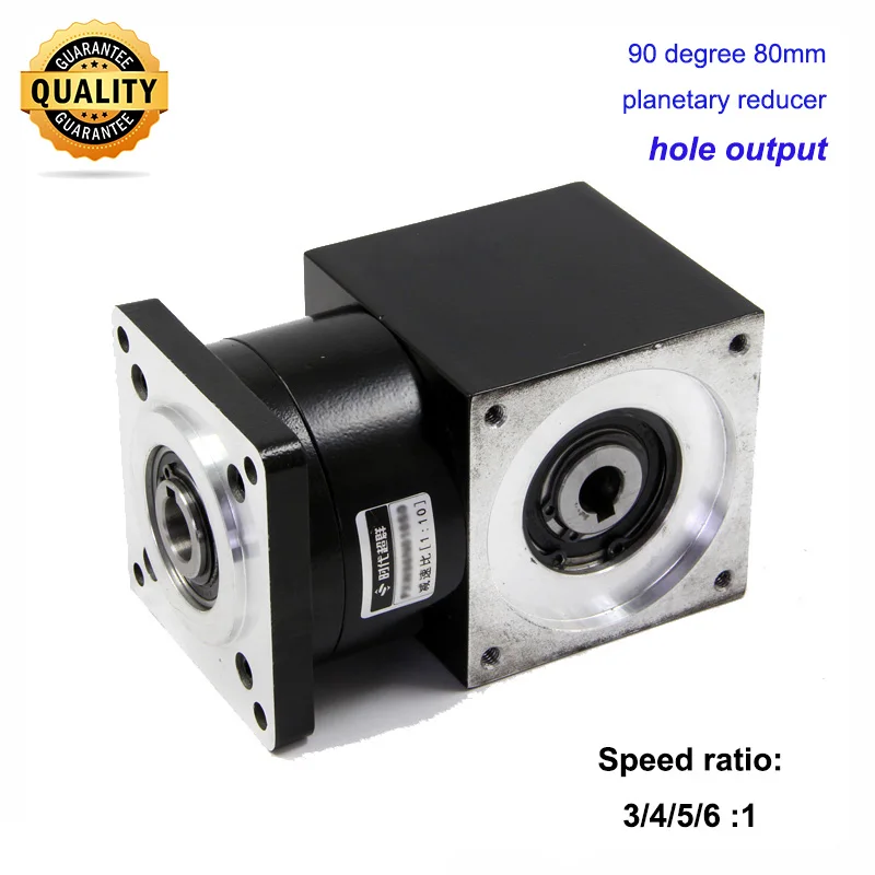 

80mm Planetary Reducer Right Angle 90 Degree Planet Gearbox for 80 mm Servo Motor Speed Ratio 3:1 4:1 5:1 6:1