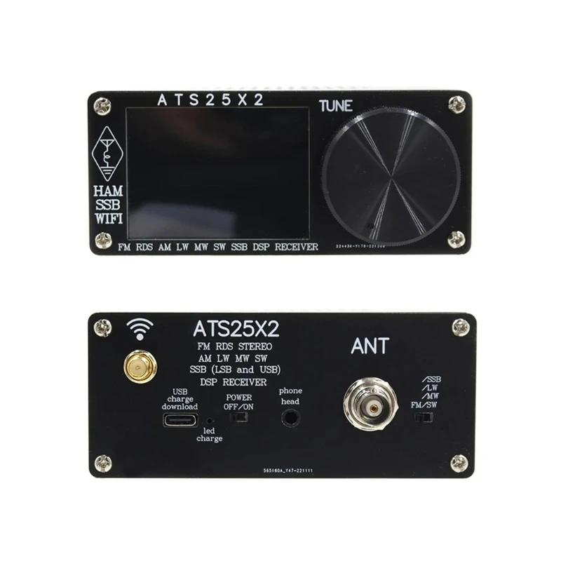 ATS-25X2 Fullbands Radio Receiver With Spectrum Scan Analyzers Receiver 2.4