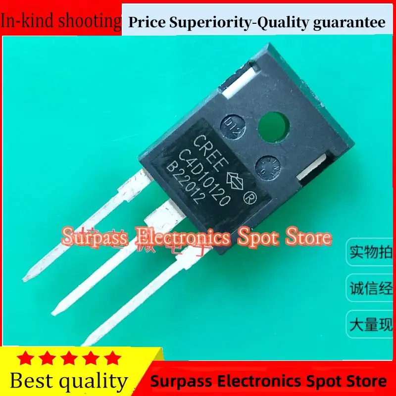 50PCS-100PCS  C4D10120   TO-247 10A 1200V Price Superiority-Quality guarantee