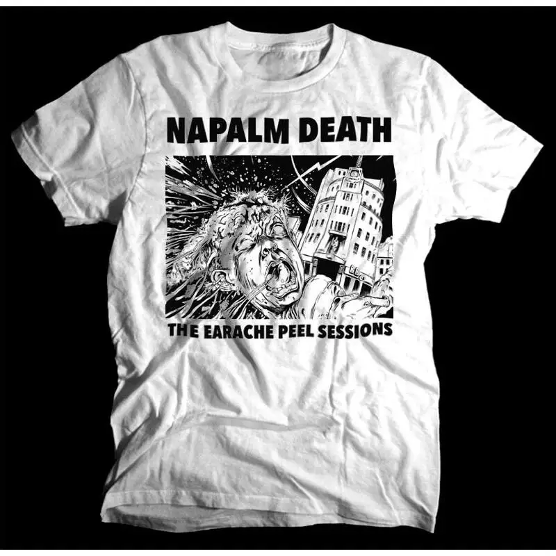 Napalm Death The Earache Peel Sessions Roaring Face T-Shirt