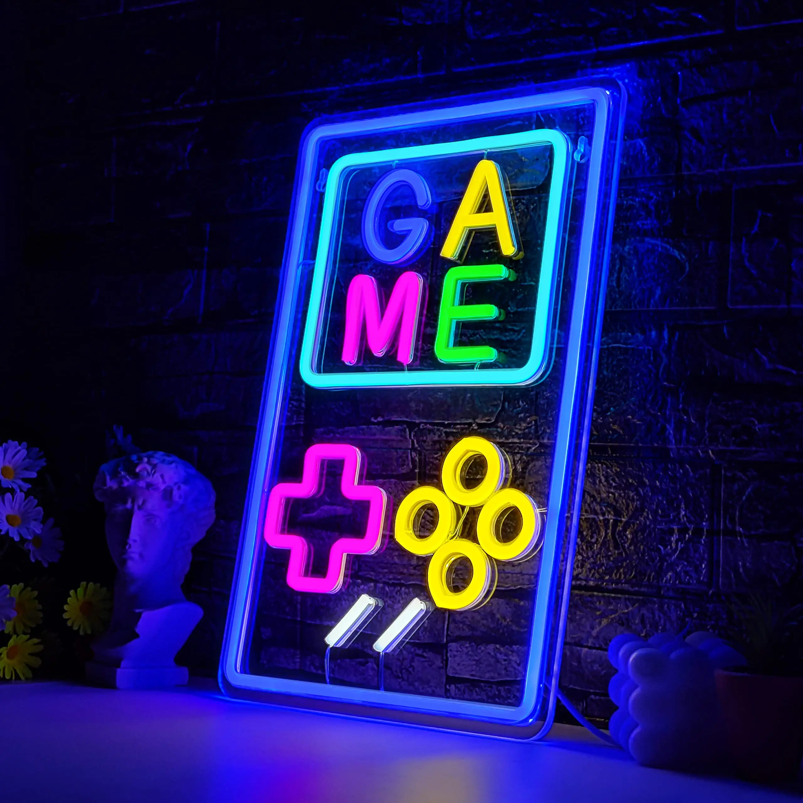 Gaming Neon LED Sign, Wall Decor, Night Lights, Gamer Boys, Bedroom Decor, Internet, Party, Bar, Club, Gamer Boys