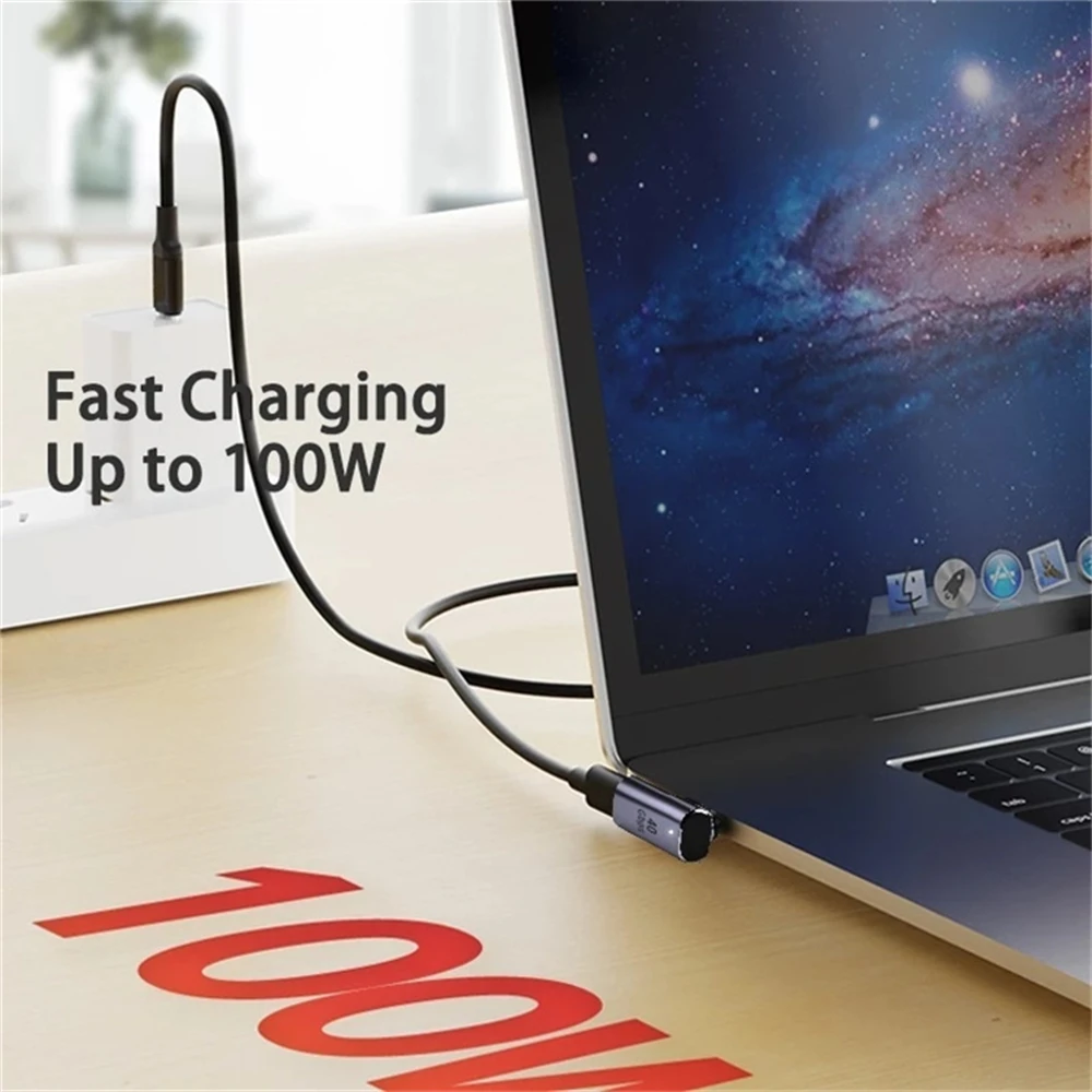 100W Magnetischer USB Typ C Adapter 40Gbps Schnelle Datenübertragung 8K 60Hz Video Tragbarer USB 4.0 Konverter für MacBook Telefon Laptop Ipa – Detail 1