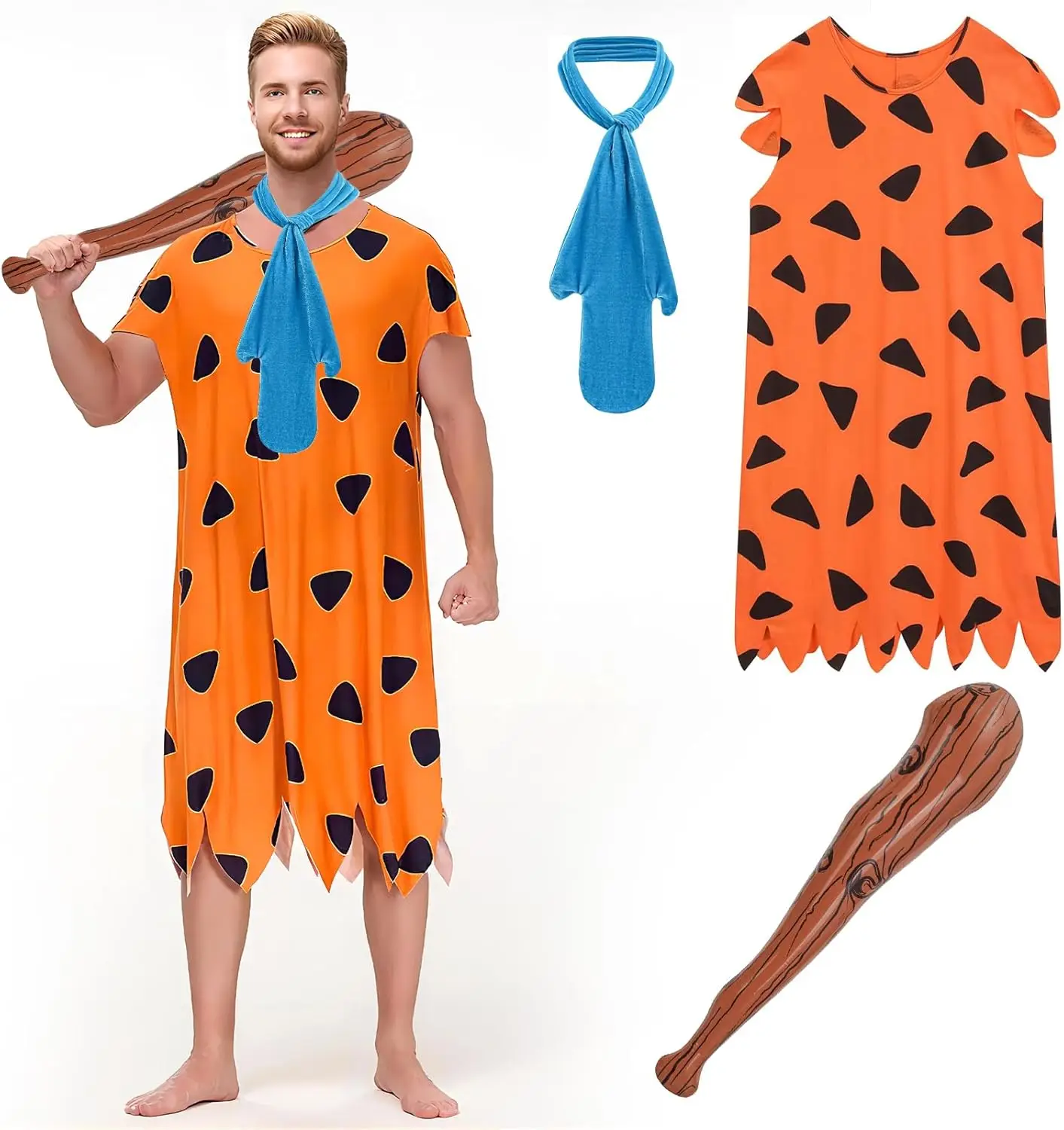 

Halloween Costume for Adults - Caveman Cartoon Character Party Outfits, Hawaiian-Themed Fun Adult Masquerade Outfits