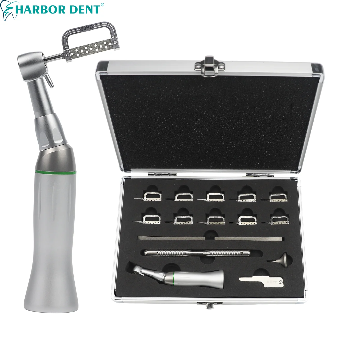 Dental IPR System Orthodontic Interproximal Enamel Reciprocating Kit With 4:1 Contra Angle External Water Spary Handpiece