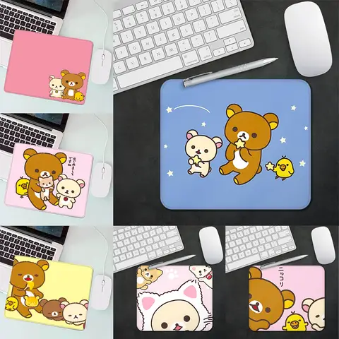 R-Rilakkuma 게임용 마우스 패드 XS PC 게이머 데스크탑 장식용 소형 마우스 패드 사무실 마우스 매트 데스크 매트 러그