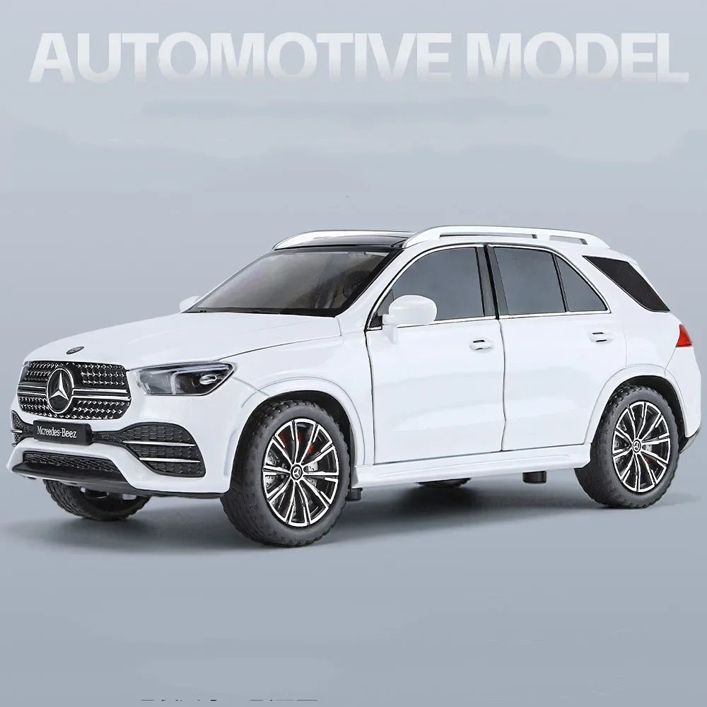 1/24 Scale Benz GLE350 SUV Alloy Diecast Toy Car Model High Simulation Vehicle With Sound And Light Collection Toys For Children