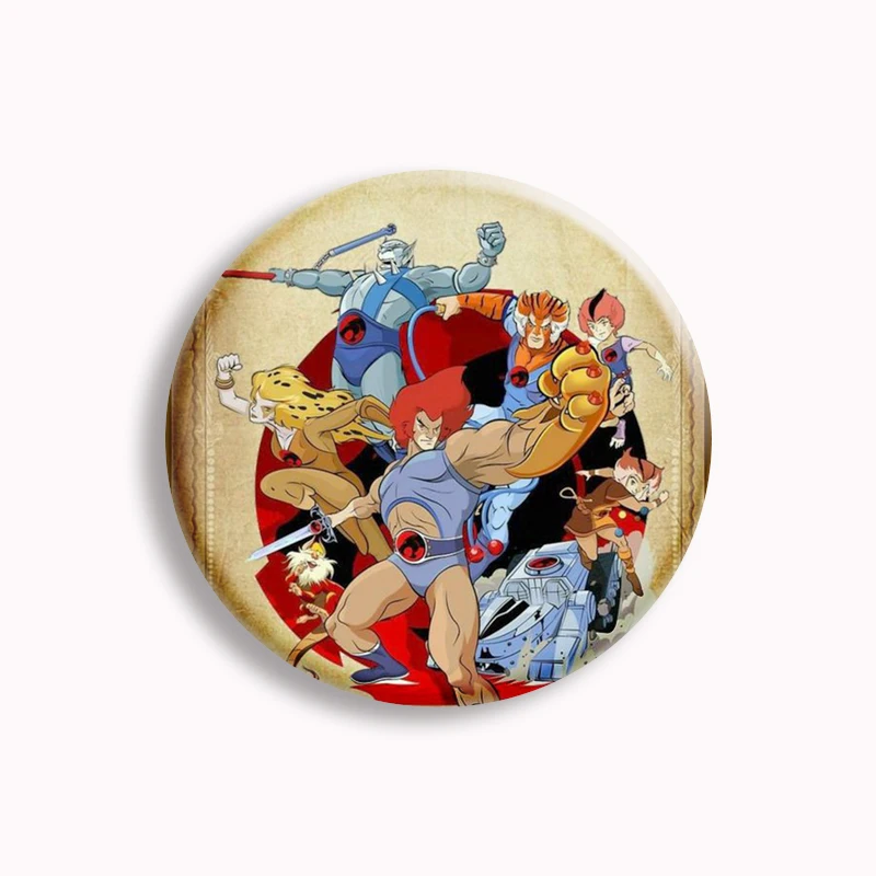 Cartoon Thundercats Logo Anime Button Pin Creative Character Brooch Badge Bag Accessories Decor Fans Collect Friends Gifts