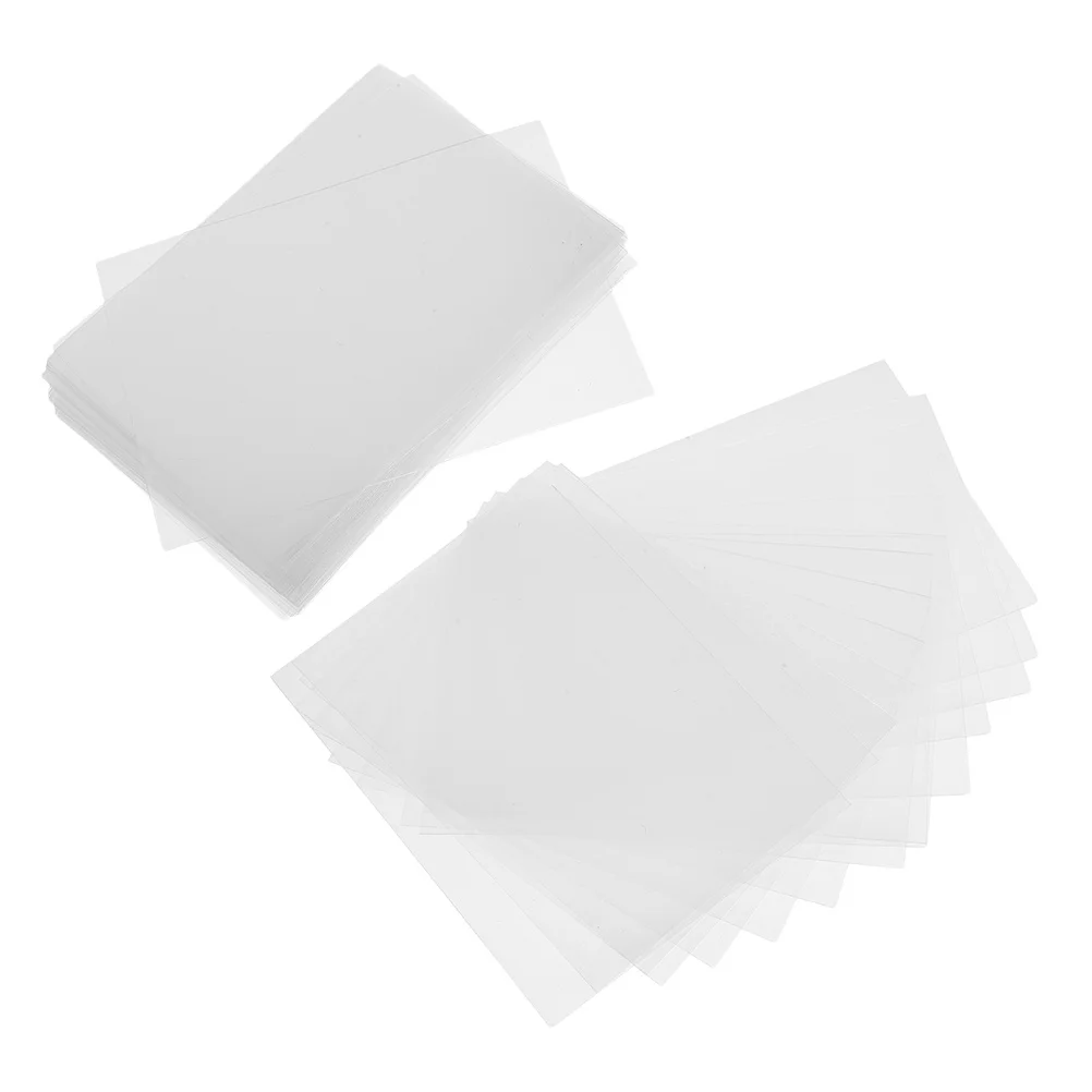 

100pcs Card Sleeves Clear Hard Plastic 3 Inch For Trading Sports Cards Protection Storage Display Case Collection Holder