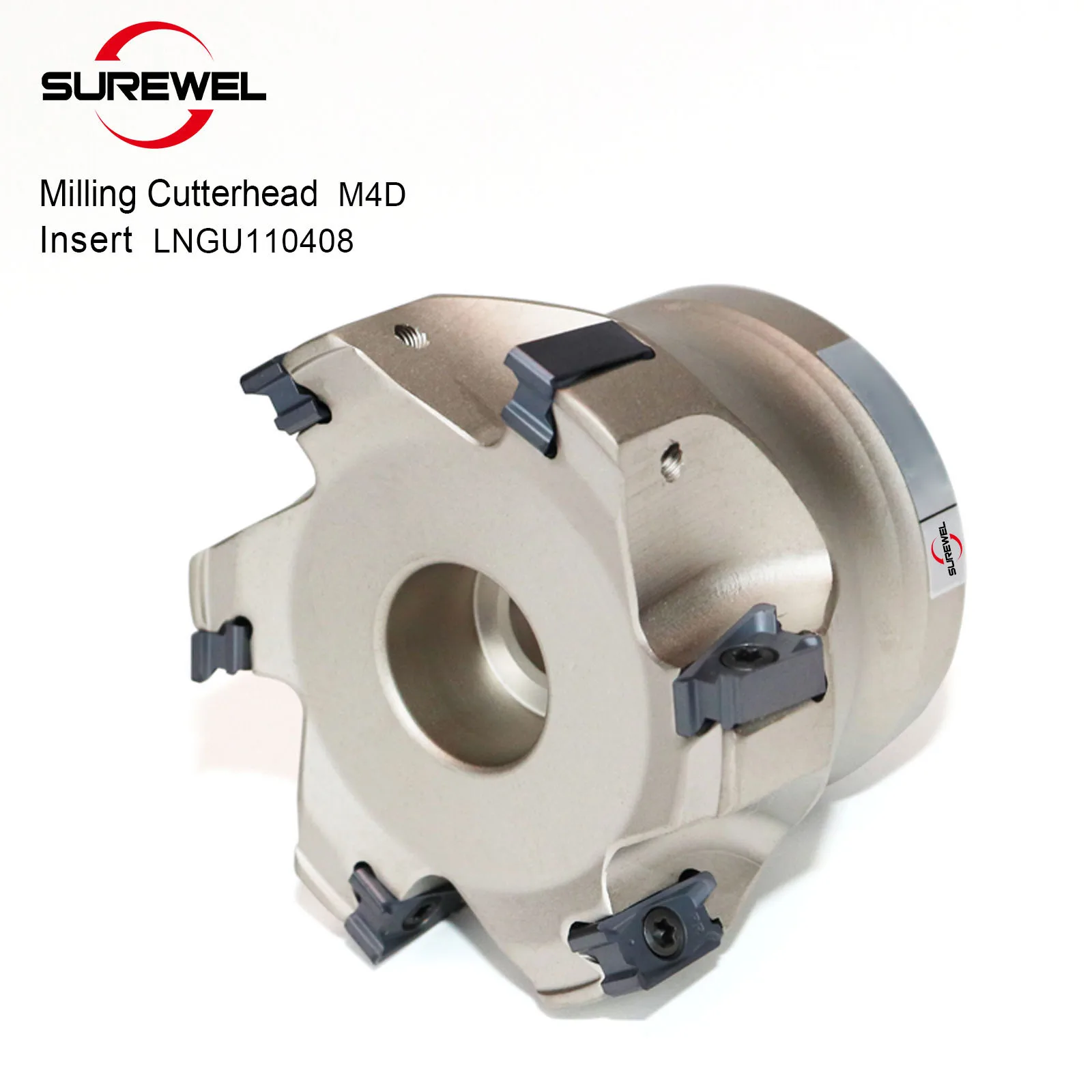SUREWEL M4D Milling Cutterhead CNC tool Hi Feed Milling Cutter Hexagonal Heavy Cutting For LNGU110408/LNGU15T608 Inserts