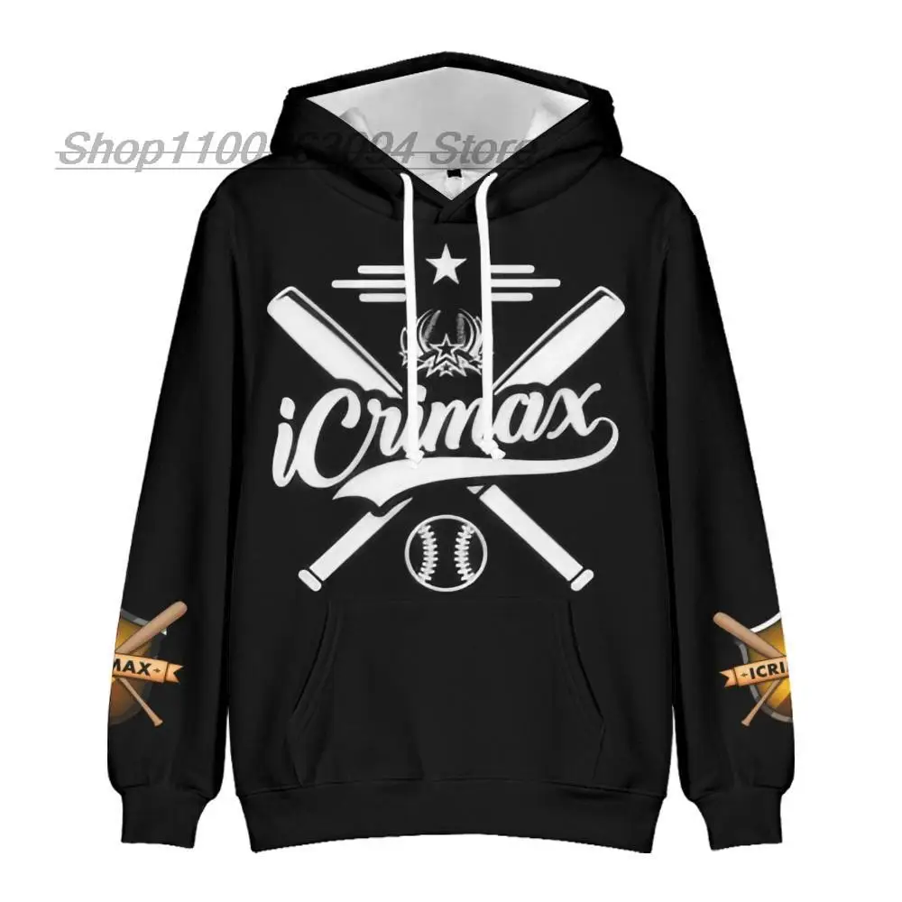 

Мужская толстовка с капюшоном Icrimax Merch, свитшоты y2k, уличная одежда, Свободный пуловер для мальчиков и девочек, детская одежда в стиле хип-хоп