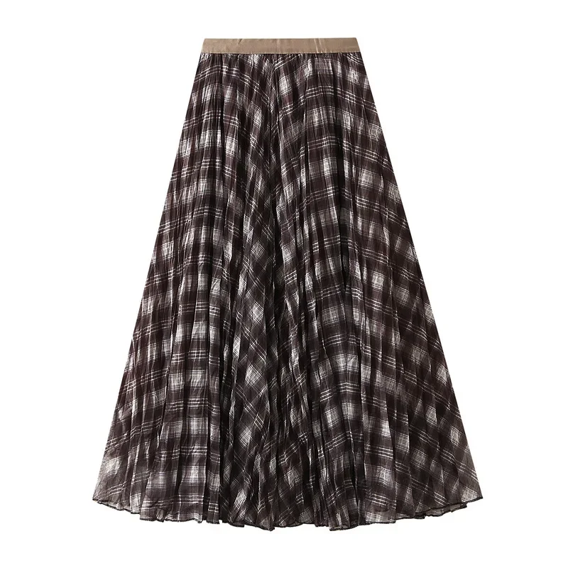 Greenora Woman Vintage Autumn Winter Irregular Korean Fashion Jupe Femme Elegant High Waist  A Line Sweet Long Skirt 2025 Autumn