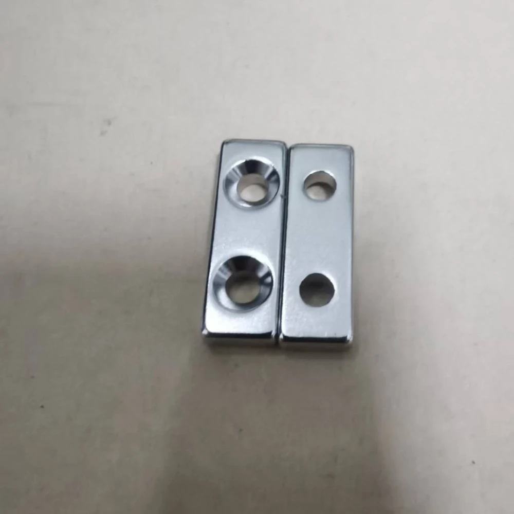 N35 30x10x5-4 Block Magnets One Hole Two Hole Strip 30*10*5 Single Holes 5 Double Hole Permanent  Neodymium Magnet Powerful