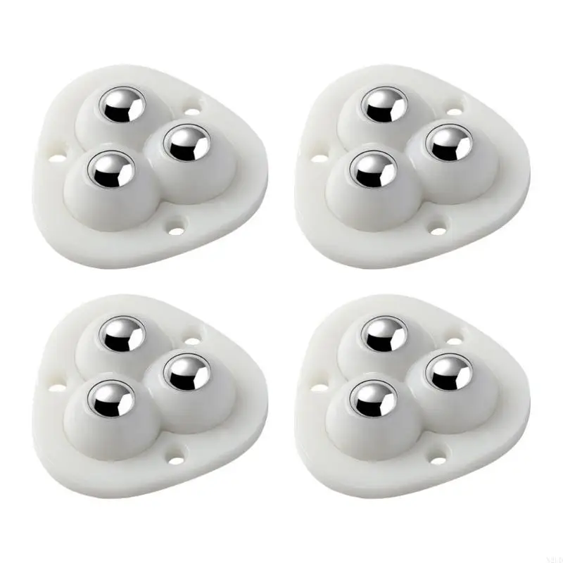4 Pieces Adhesive Universal Rotatable Caster for Bins Bottom N2UD